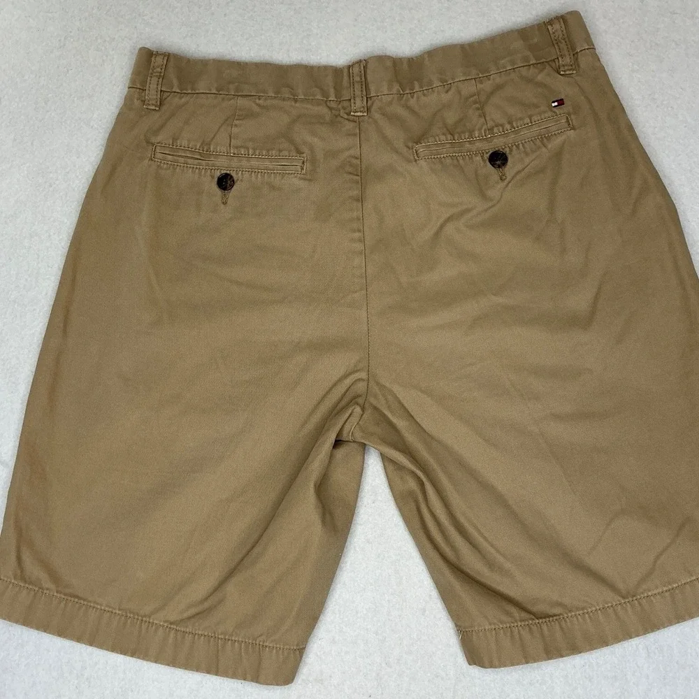 Tommy Hilfiger Chino Shorts Mens 32 Tan Khaki Cotton‎ Twill Classic C8878A7702
